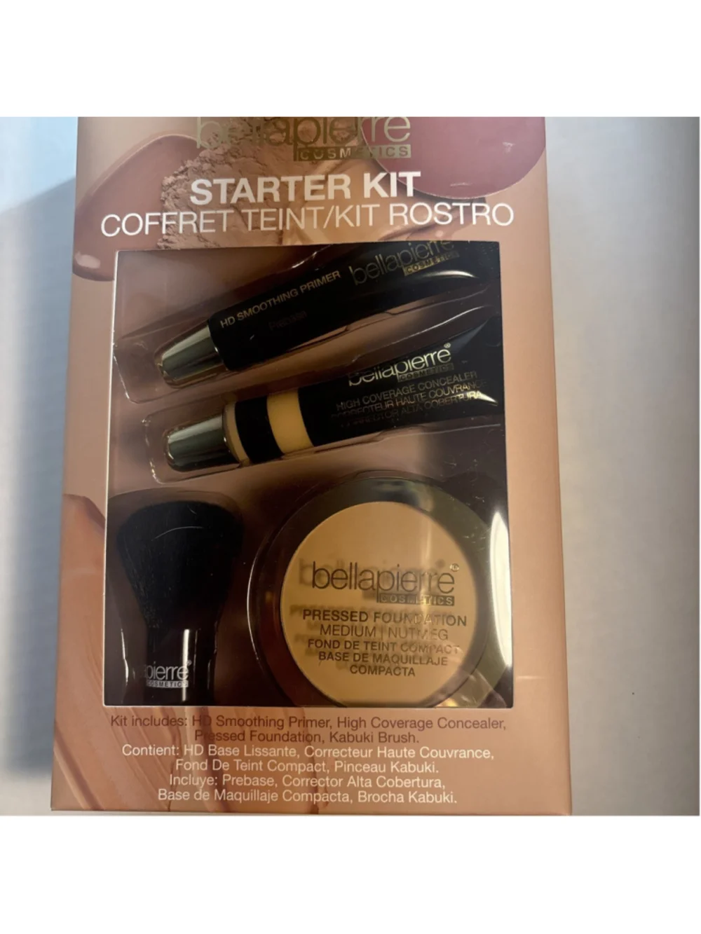 Bellapierre Cosmetics Starter Kit Face Makeup 4 Piece New 1166